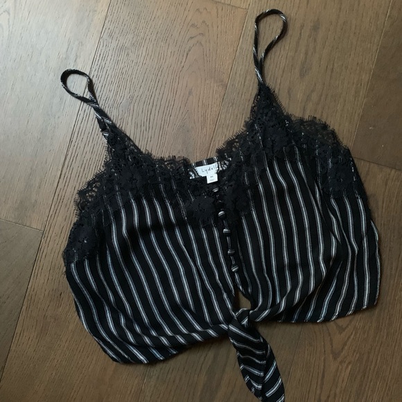 Lydelle Tops - Lydelle Modern Pin Striped Crop